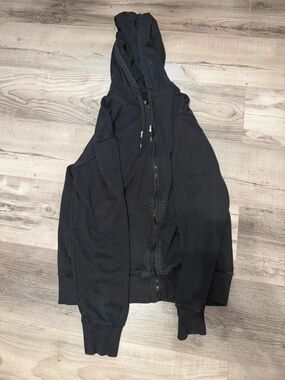 ethika Men's Black Full-Zip Hooded Sweater